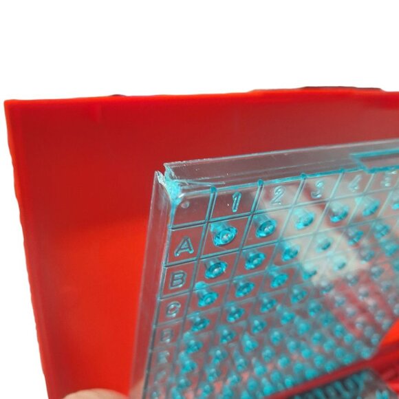 1970s Battleship Replacement Pieces Red Boats Pegs Travel Aircraft Carrier - Picture 6 of 7